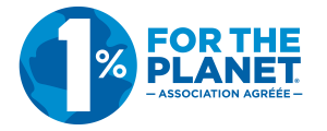 Logo de notre mécène 1% for the Planet